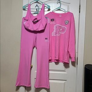 PINK vs Racing workout Set